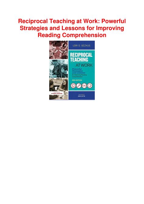 PPT - PDF/READ Reciprocal Teaching at Work: Powerful Strategies and ...