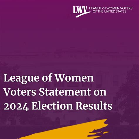 League of Women Voters Statement on 2024 Election Results | MyLO