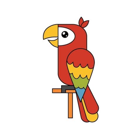 Image result for How to Draw a Parrot Two