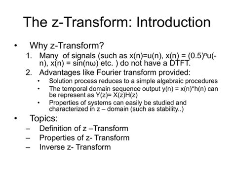 Image result for Basic Z Transform Formula