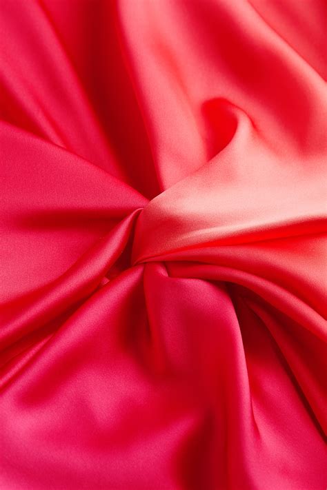 Knot-detail satin dress - Cerise/Ombre - Ladies | H&M IN