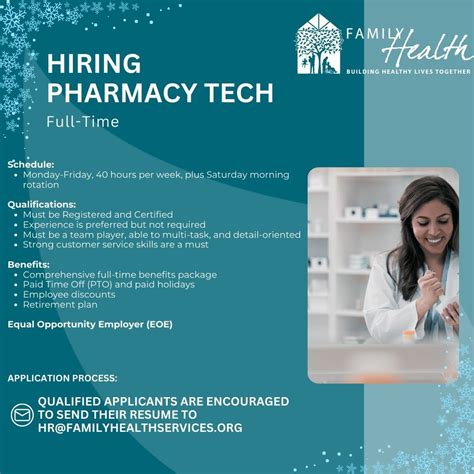 🚨 We're Hiring! 🚨 Join our team as a Pharmacy Technician and make a ...