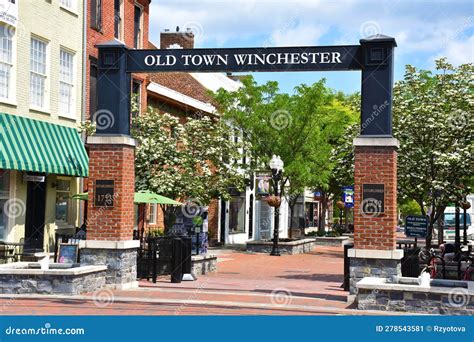 Old Town Winchester, VA editorial photo. Image of frederick - 278543581
