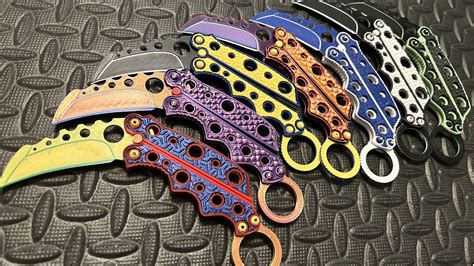 Karambit X Balisong Butterfly Knife Fidget Trainer - Free 3D Print ...