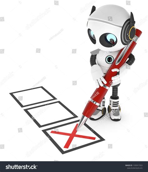 Tick Box Robot Cartoon 的图像结果