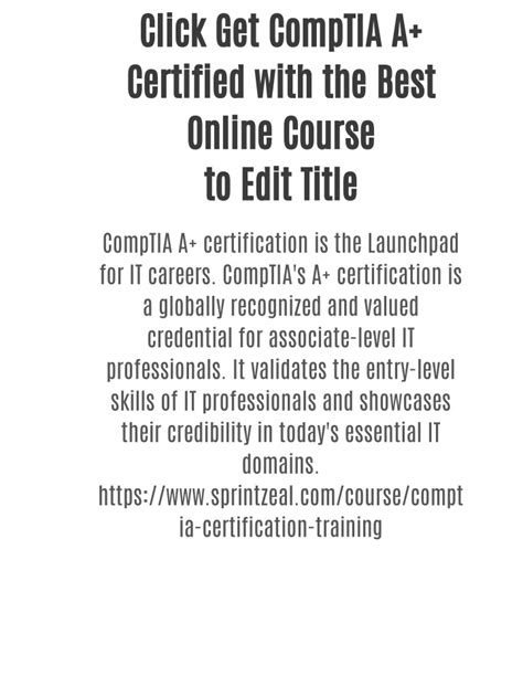 Image result for CompTIA a Course Free