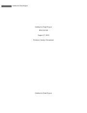 Image result for Final Project Outline Example