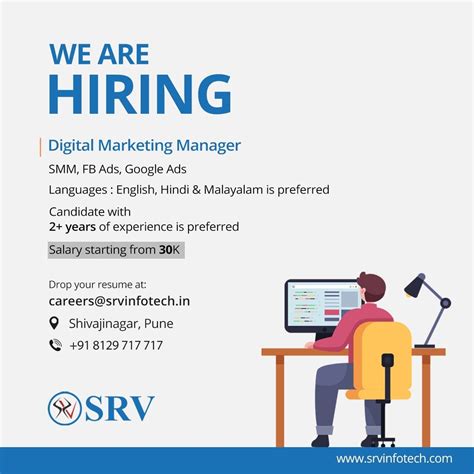 Digital Marketing Manager | Digital marketing manager, Marketing jobs, Hiring marketing