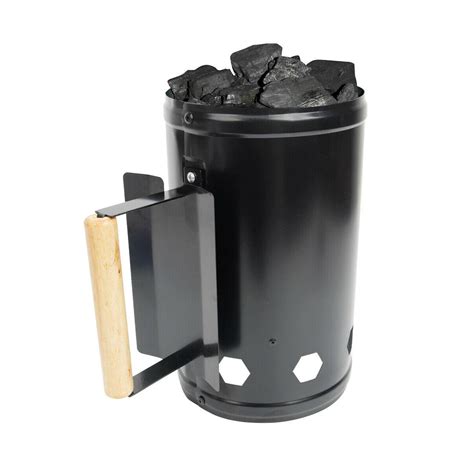 BBQ Barbecue Chimney Starter Charcoal Grill Steel Rapid