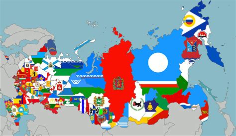 Russia Map Flag