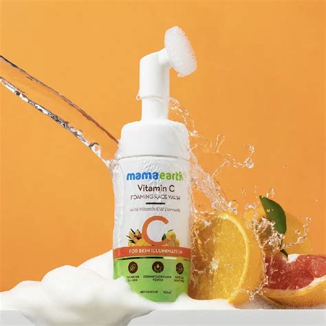 Vitamin C Foaming Face Wash with Vitamin C and Turmeric for Skin ...