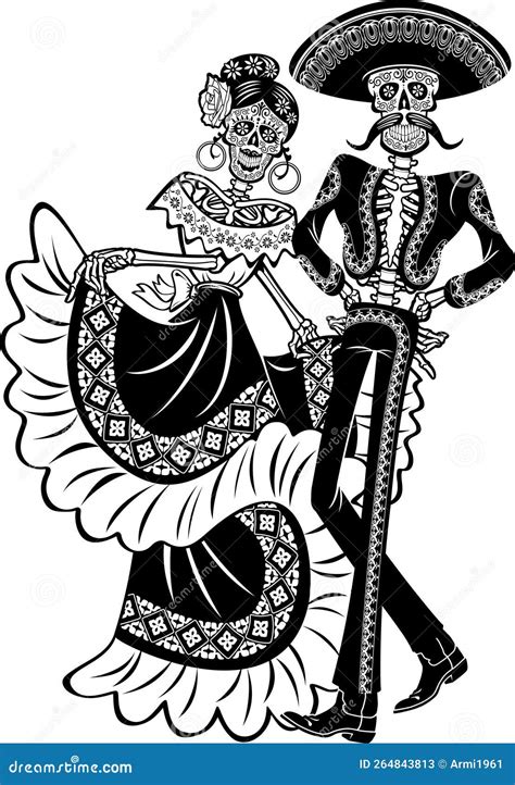 Dancing Mexican Skeleton