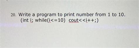 Write a Programm to Print 1To10 Number Using Loop 的图像结果