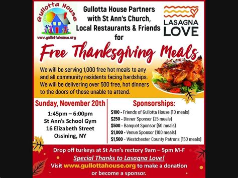 Gullotta House to Provide Free Thanksgiving Meals to Those in Need ...