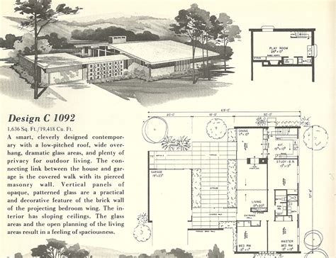 Mid Century Modern House Plans