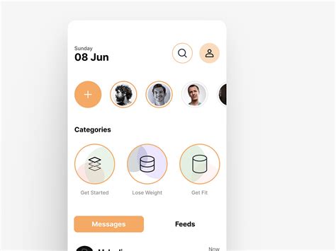 Image result for Social Network App UI