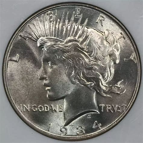 1934 Peace Silver Dollar NGC MS-64 - Old Pueblo Coin