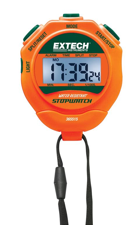 Extech Instruments 365515 Stopwatch/Clock with Backlit Display : Amazon ...