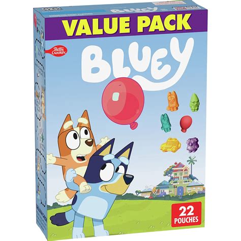Amazon.com: Bluey Fruit Flavored Snacks, Treat Pouches, Gluten Free ...