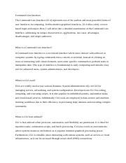 Image result for Key Features of a Command Line Interface in Computer Science