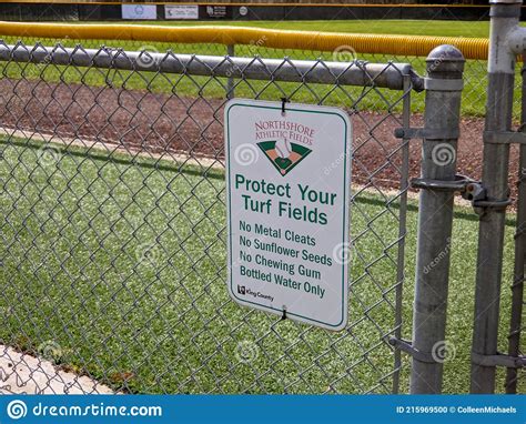 Woodinville, WA USA - Circa April 2021: View of a `Protect Your Turf ...