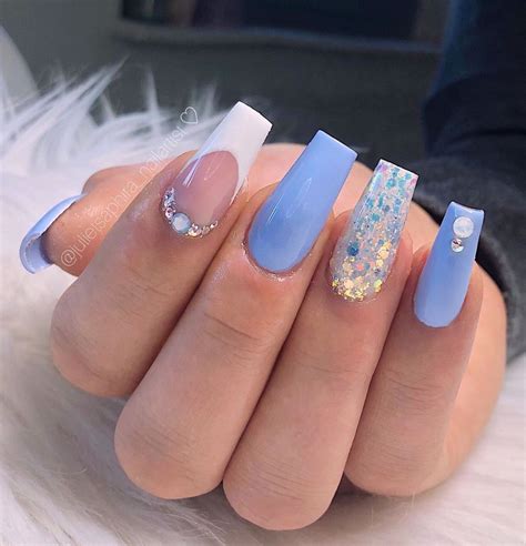 Pin by Gomeztania on Baby Blue Nails | Baby blue nails, Nails, Blue nails