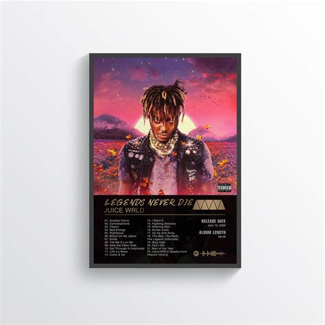 Juice WRLD Legends Never Die Sunset Tribute Poster – 24posters