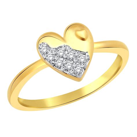 Classic Heart on Heart Gold Plated Alloy & Brass Cz Amercian Diamond ...