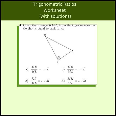 Free ratios triangles worksheet, Download Free ratios triangles worksheet png images, Free ...