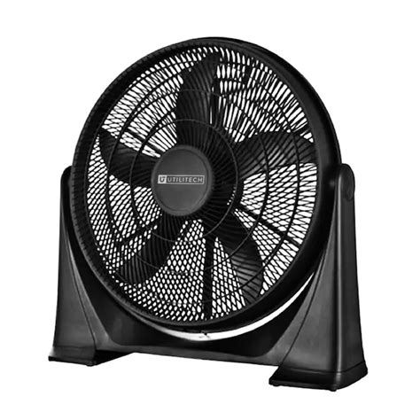 Utilitech 20-in 120-Volt 3-Speed High Velocity Indoor Black Box Fan ...