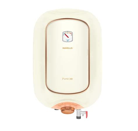 Havells Puro DX 15 Litre 5 Star Vertical Storage Water Heater (Ivory ...