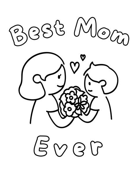 45 Hearty Mother's Day Coloring Pages - Our Mindful Life