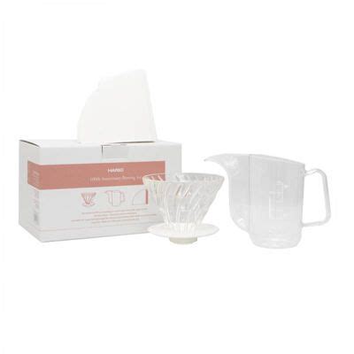 Hario VDAP-02-BLM 100th Year Brewing Kit (V60 02 Glass Dripper + AIR ...
