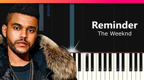 The Weeknd - "Reminder" Piano Tutorial - Chords - How To Play - Cover ...