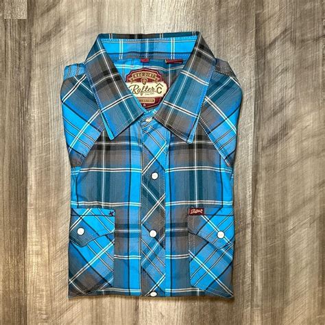 Rafter-C Red Dirt Collection Western Long Sleeve... - Depop