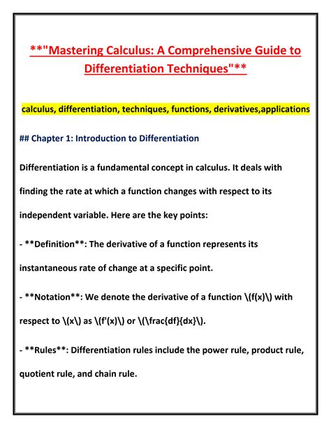 Image result for How to Differentiate Basic Functions in Cal