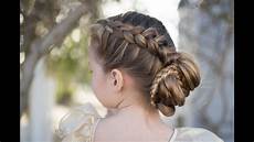 Braided Hairdos by Braided Bun Updo Hairstyles Braided Hairdos