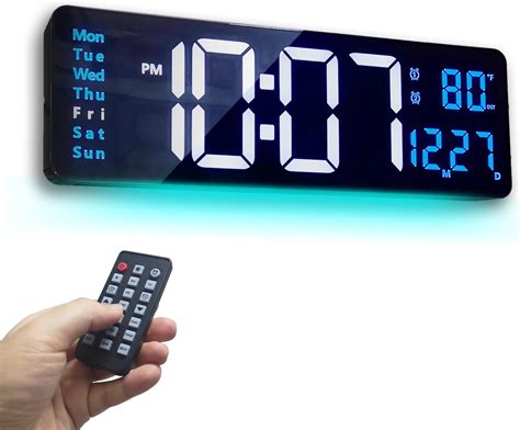 Amazon.com: SUZEYAR Digital Wall Clock Large Display, 16 Inch Big Wall ...