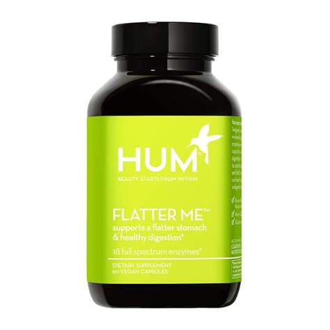 Amazon.com : HUM Flatter Me - Digestive Enzymes for Bloated Belly ...