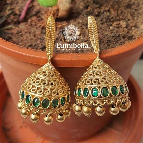 Buy Traditional Hook Jhumkas Online at Best Price India – LumibellaFashion