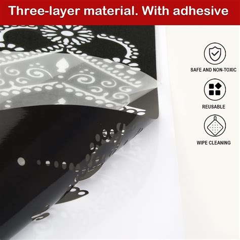 Mzstgh Henna Tattoo Stencils kit,Reusable Henna Stencils India | Ubuy