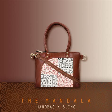 Block-Printed Mandala Handbag with Sling – Crafthues