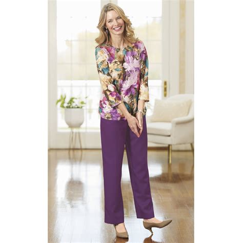 Alfred Dunner Colored Classic Pant - Casual, Comfortable & Colorful ...