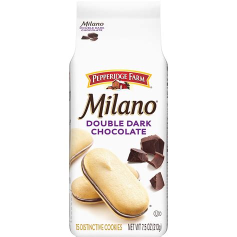 Pepperidge Farm Milano Double Dark Chocolate Cookies 7 5 Oz ...