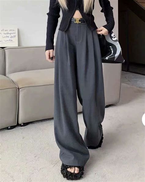 Grey Pleated Trousers – Oyela