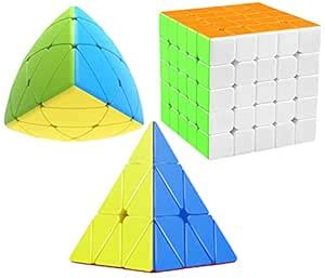 Jo Baby Cube Combo Set of 5X5, Pyraminx, Mastermorphix High Speed ...