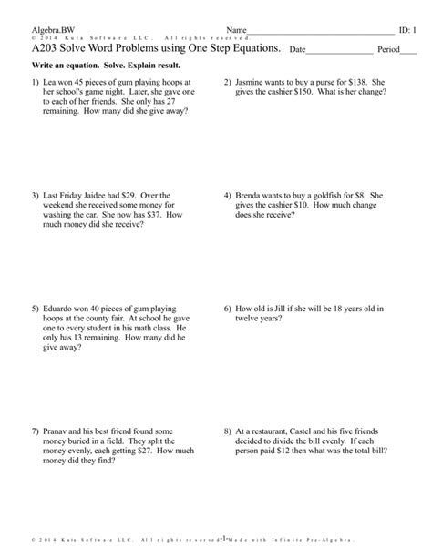 Writing Equations From Word Problems 的图像结果