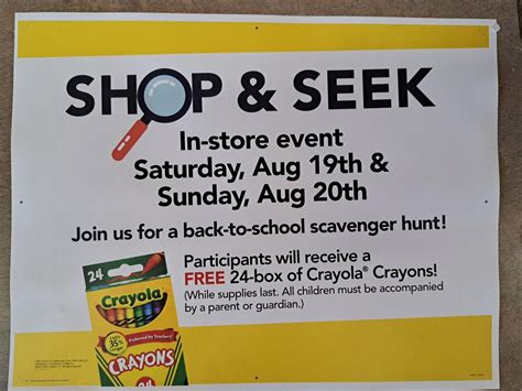 Shop & Seek, OfficeMax, Norfolk, 19 August 2023 | AllEvents.in