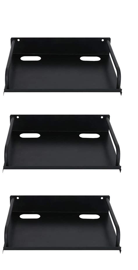 Buy R.O.H.C Pack of 3 Set Top Box/DTH Stand - WiFi Router Stand, Black ...