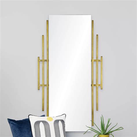Designer Full Length Wall Mirror with Side Frame Writings On The Wall ...